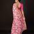 Pink silk embroidered gota patti heavy look ethnic saree with blouse