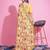 Yellow silk embroidered gota patti heavy look ethnic saree with blouse