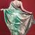 Green tissue embroidered sequins work heavy look ethnic saree with blouse
