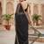 Black net embroidered sequins work heavy look ethnic saree with blouse
