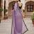 Purple net embroidered sequins work heavy look ethnic saree with blouse