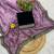 Purple net embroidered sequins work heavy look ethnic saree with blouse