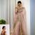 Lavender net embroidered sequins work heavy look ethnic saree with blouse