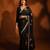 Multicolor silk embroidered sequins work heavy look ethnic saree with blouse