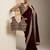Maroon velvet embroidered sequins work heavy look ethnic saree with blouse