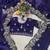 Purple satin embroidered sequins work heavy look ethnic saree with blouse