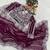 Wine faux georgette embroidered mirror work heavy look ethnic saree with blouse