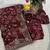 Maroon satin embroidered sequins work heavy look ethnic saree with blouse