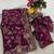 Purple satin embroidered sequins work heavy look ethnic saree with blouse