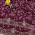 Purple satin embroidered sequins work heavy look ethnic saree with blouse