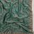 Teal satin embroidered sequins work heavy look ethnic saree with blouse