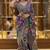Multicolor silk printed kalamkari heavy look ethnic saree with blouse
