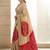 Cream silk embroidered mirror work heavy look ethnic saree with blouse