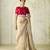 Multicolor net embroidered sequins work heavy look ethnic saree with blouse