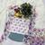 Purple organza printed floral print heavy look ethnic saree with blouse