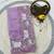 Purple georgette embroidered thread work heavy look ethnic saree with blouse