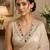 Luxury blue sapphire & kundan statement necklace set with matching earrings jewellery set