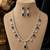 Luxury blue sapphire & kundan statement necklace set with matching earrings jewellery set