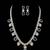 Luxury blue sapphire & kundan statement necklace set with matching earrings jewellery set