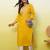 Floral embroidered silk blend v neck kurti for women