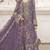 lavender chiffon semi stitched suit with embroidery & sequence work