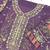 lavender chiffon semi stitched suit with embroidery & sequence work