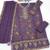 lavender chiffon semi stitched suit with embroidery & sequence work