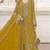 yellow chiffon semi stitched suit with embroidery & sequence work