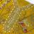 yellow chiffon semi stitched suit with embroidery & sequence work