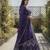 Faux Georgette Semi Stiched Purple Embroidered Lehenga With Unstiched Choli And Dupatta
