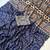 Navy Blue Color Fancy Big Mirror Embroidery Cut Work Lace Fitting With Bandhani Printing Creap Silk Saree