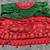 Green silk embroidered mirror work heavy look ethnic saree with blouse