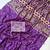 Purple Color Fancy Big Mirror Embroidery Cut Work Lace Fitting With Bandhani Printing Creap Silk Saree
