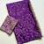 Purple Color Fancy Big Mirror Embroidery Cut Work Lace Fitting With Bandhani Printing Creap Silk Saree