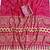 Rani Pink Color Fancy Big Mirror Embroidery Cut Work Lace Fitting With Bandhani Printing Creap Silk Saree