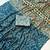 Teal Color Fancy Big Mirror Embroidery Cut Work Lace Fitting With Bandhani Printing Creap Silk Saree