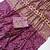 Violet Color Fancy Big Mirror Embroidery Cut Work Lace Fitting With Bandhani Printing Creap Silk Saree