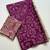 Violet Color Fancy Big Mirror Embroidery Cut Work Lace Fitting With Bandhani Printing Creap Silk Saree
