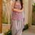 Lavender cotton silk blend kurta pant dupatta set
