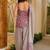 Lavender cotton silk blend kurta pant dupatta set