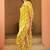 Yellow muslin digital print kurta pant set