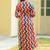 Teal muslin digital print kurta pant set