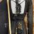 Black georgette silk blend anarkali with dupatta