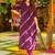 Purple muslin silk blend kurti pant set