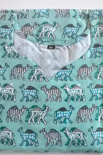 Sky rayon kurti palazzo set