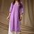 Lavender rayon kurti palazzo set