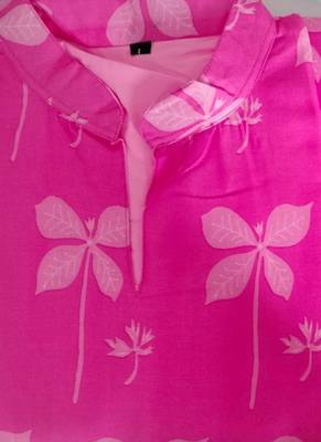 Pink cambric cotton kurti palazzo set 2