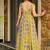 Purple rayon digital printed kurti with palazzo set