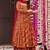 Orange heavy georgette silk blend digital printed kurti with palazzo set