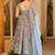 Sky blue muslin silk blend kurti pant with dupatta set
